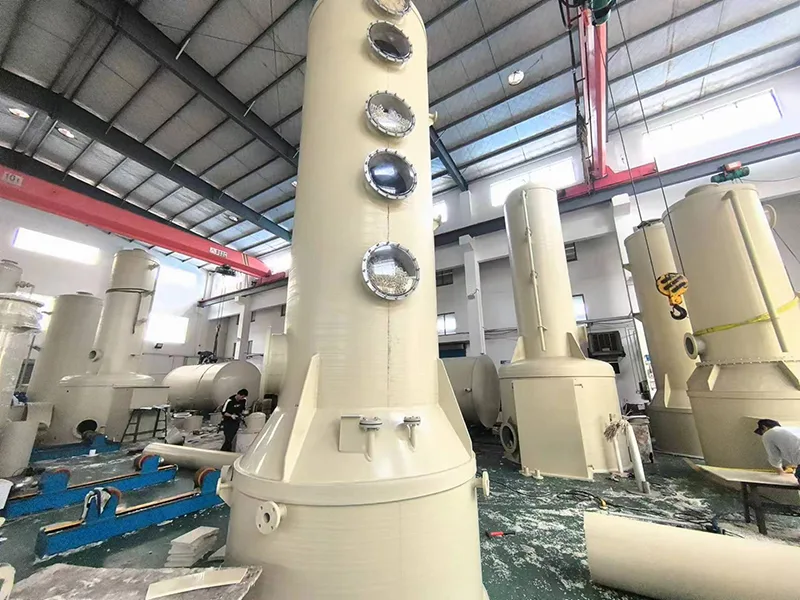 Torre multifuncional de purificação de gases de escape PP